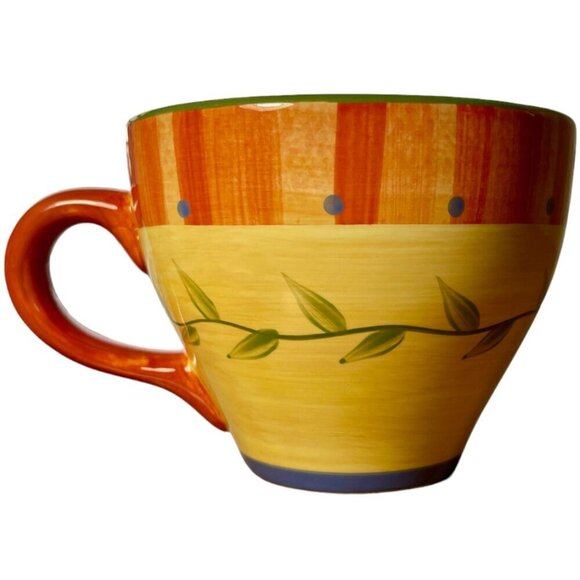 Pfaltzgraff Napoli Stoneware Orange & Yellow 16 oz Replacement Mug - Picture 3 of 7
